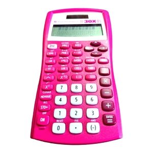 Texas Instrument Pink Calculator TI-30x